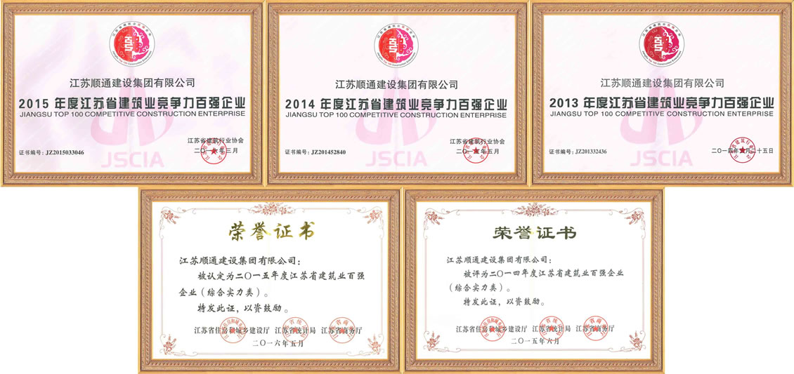 企業(yè)榮譽(yù)